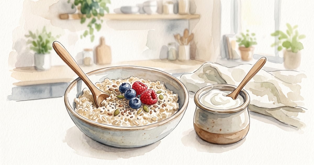 Avena con yogur griego: una pareja útil para el intestino, con reglas claras