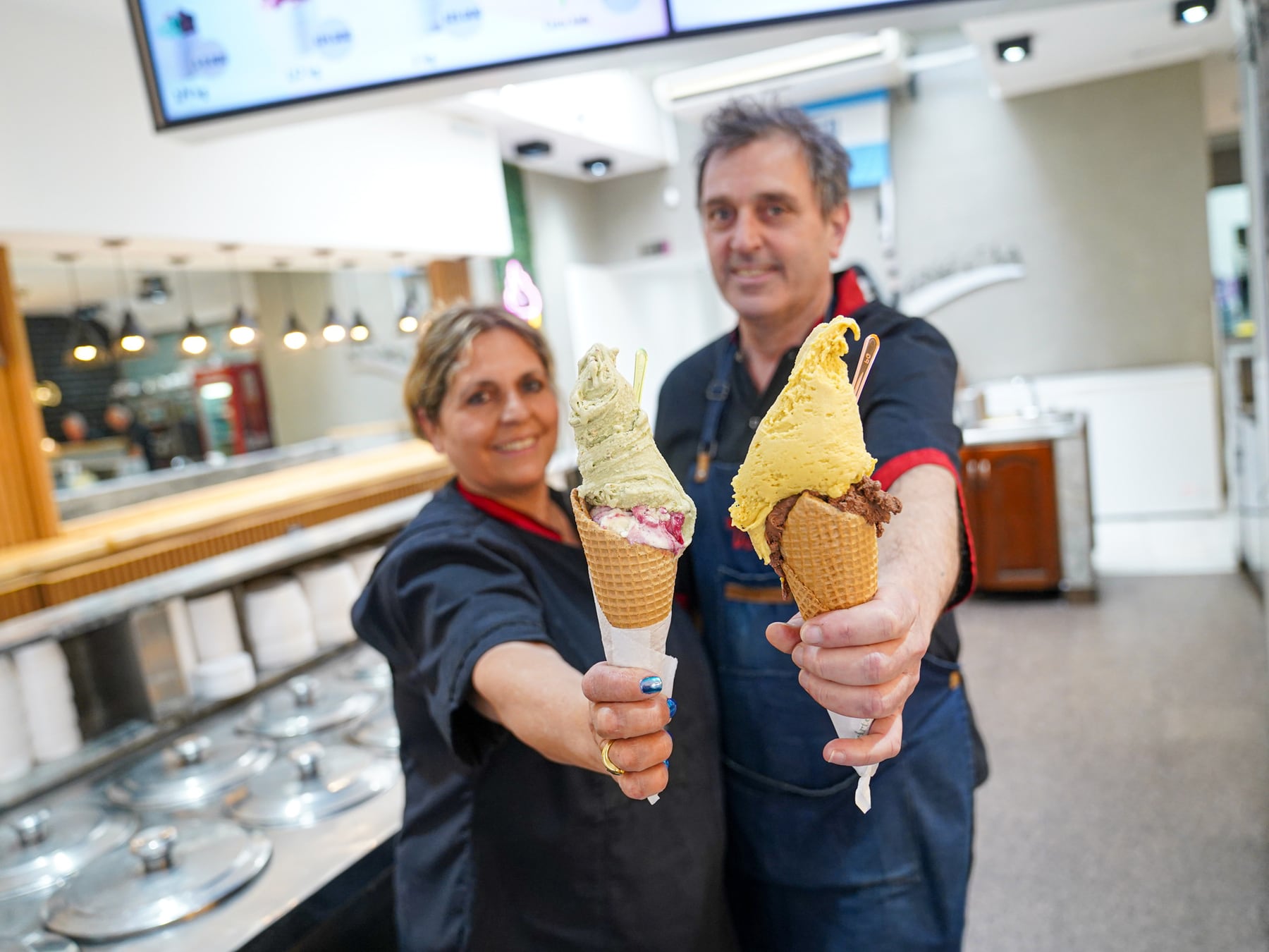 Venecia, el heladero de Devoto que nació en una habitación y ahora mira la tercera generación