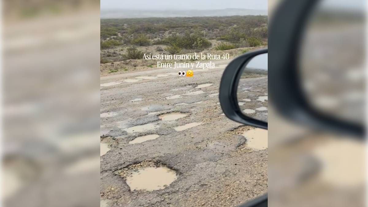 Treinta kilómetros de cráteres sobre la calzada: el tramo de la Ruta 40 que ningún conductor quiere cruzary