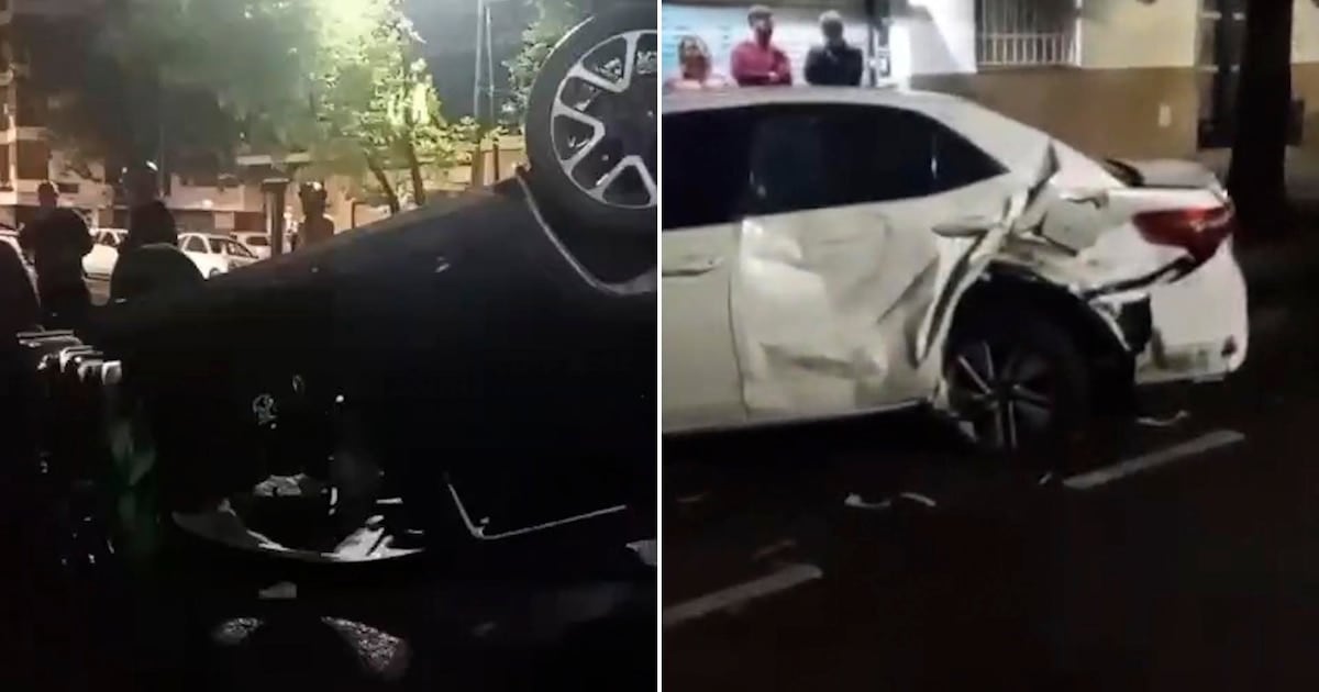 Una conductora con 1,79 g/l de alcohol volcó en Alberdi y Curapaligüe y dejó cinco heridos