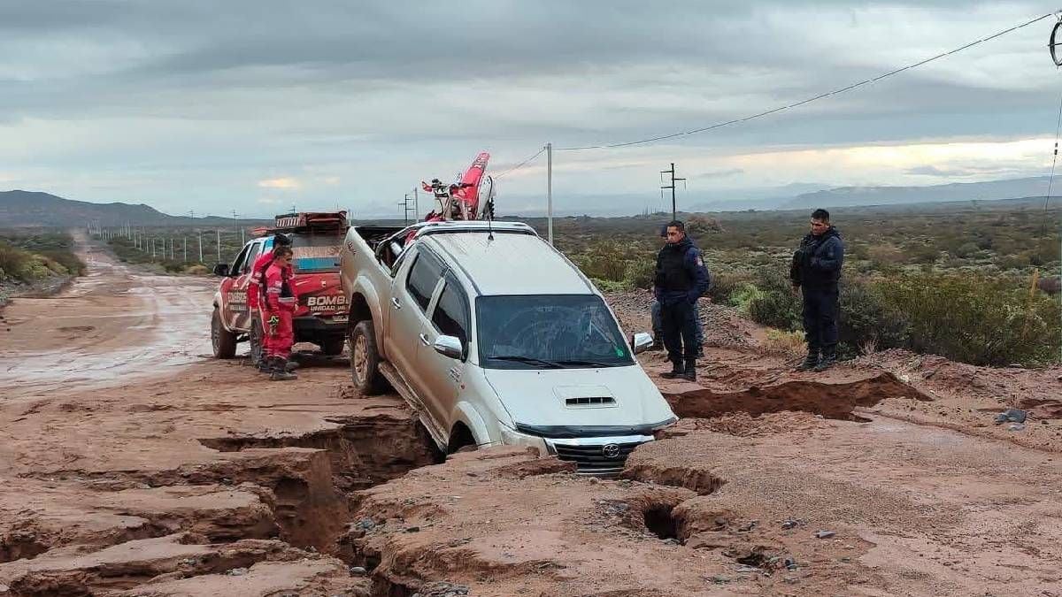 Lluvias intensas dejanFAULTS rutas y avanzan el riesgo vial en Neuquén